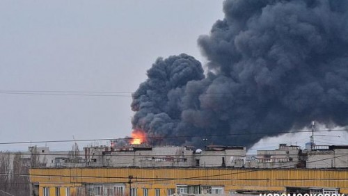 Горит Новомосковский механический завод