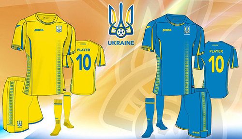 Новая футбольная форма украинской сборной по футболу