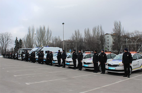 Парк полицейских автомобилей Запорожья пополнился новенькими спецмашинами
