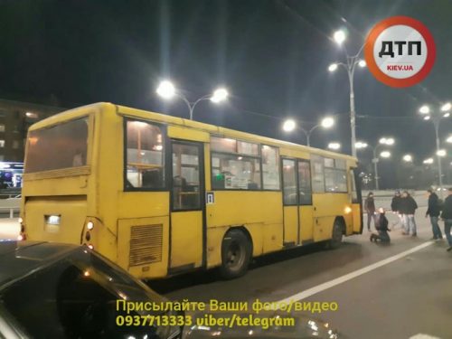 Автобус, сбивший трех женщин в Киеве