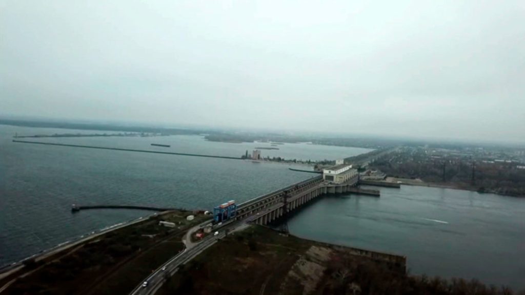 Так выглядит Каховская ГЭС до предполагаемого прорыва