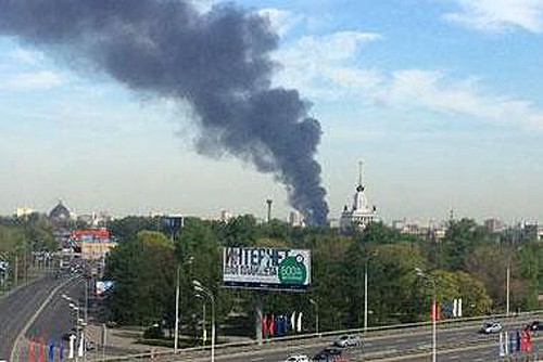 В Москве горит ВДНХ