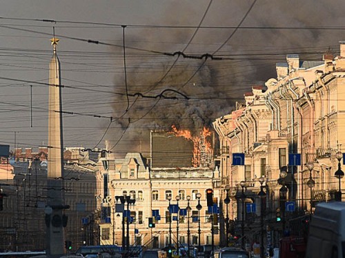 пожар Санкт Петербург