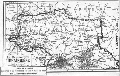 Карта Украины 1919 г.