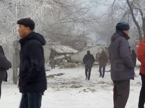 В Киргизии рухнул турецкий самолет