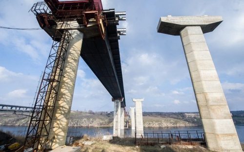 Строительство мостов через Днепр в Запорожье