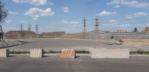 Строительство новой дороги от Диагональной на Кичкас в Запорожье