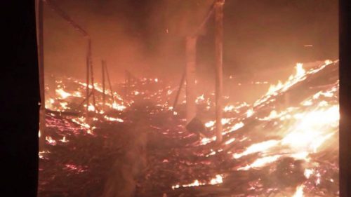 В Днепропетровской области сгорел склад с семечкой