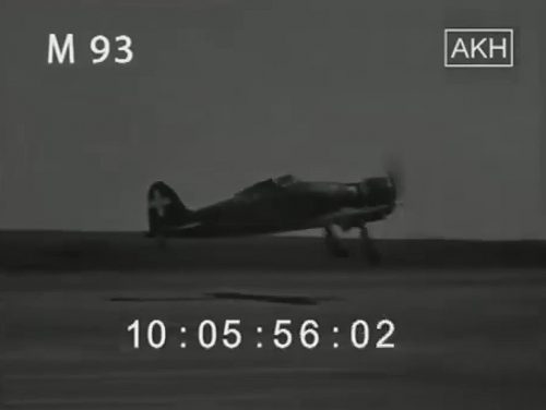 Запорожье, 1942 год - немецкий военный аэродром взлет Фокевульфа