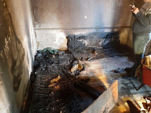При пожаре в Токмаке сгорел местный житель