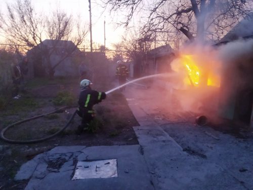 В Мелитополе во время пожара сгорел мужчина