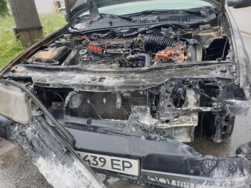 Топливный шланг сорвало: в Запорожье сгорел Fiat