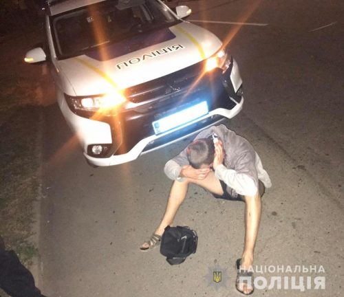 Пойманный угонщик