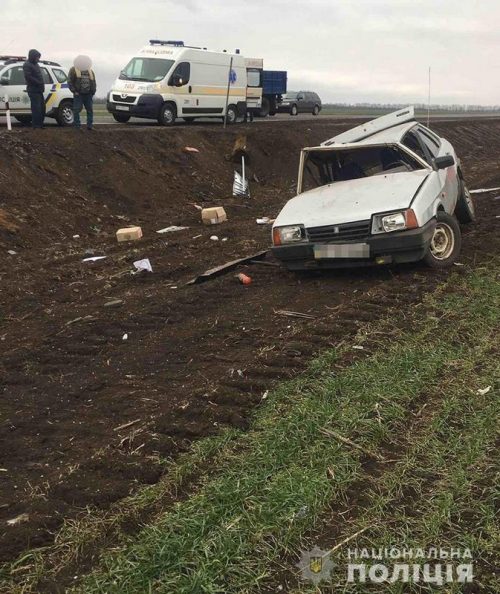 В Запорожской области водитель-лихач погиб в ДТП