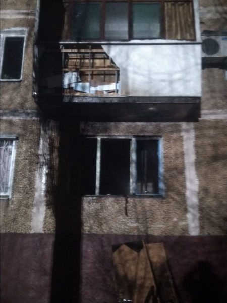В Шевченковском районе Запорожья ночью горела пятиэтажка