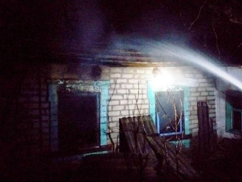 Ночью в Розовке сгорел жилой дом