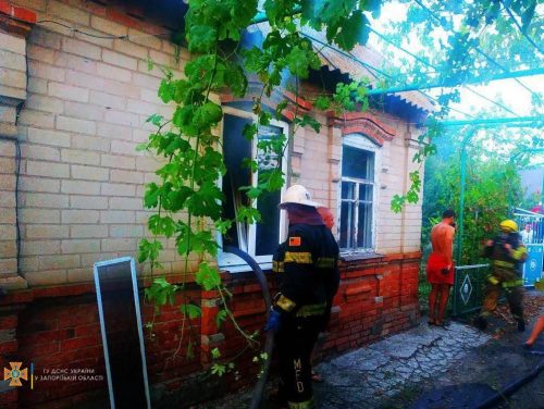 В Константиновке, пригороде Мелитополя, на пожаре погиб мужчина
