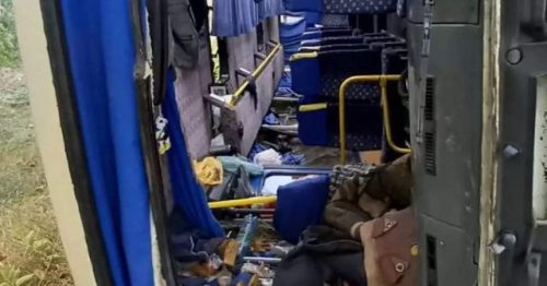 В Днепропетровской области, под Томаковкой, под откос ушел пассажирский автобус с пассажирами