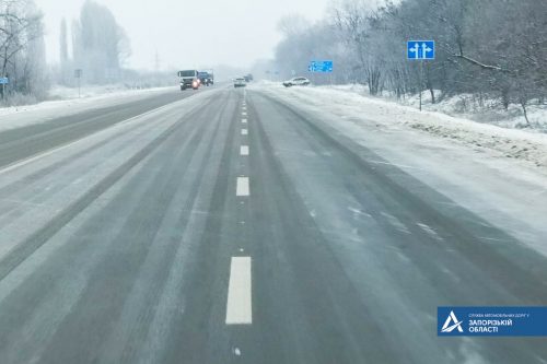 Проезжаемость по дорогам Запорожской области обеспечена
