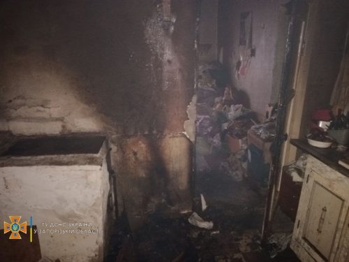 Во время пожара на Правом берегу в Запорожье сгорел пенсионер