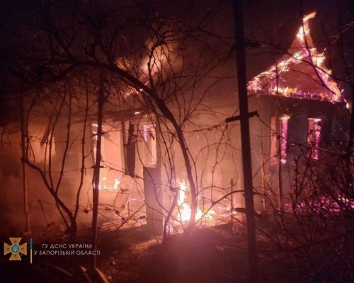 В Охримовке, под Мелитополем, в огне пожара сгорела пенсионерка