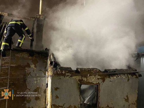 В Запорожье во время пожара сгорел мужчина