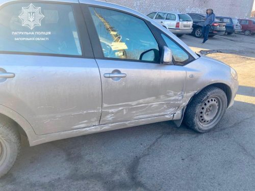 На Кичкасе в Запорожье невнимательный водитель допустил ДТП