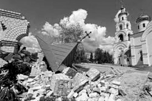Российская армия разрушает культовые сооружения в Украине