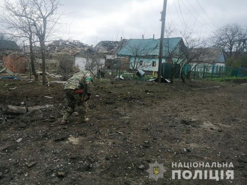 Разрушенные дома в Гуляйполе