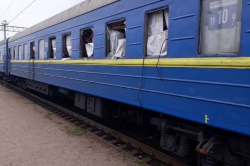 обстрелянный поезд Запорожье Львов