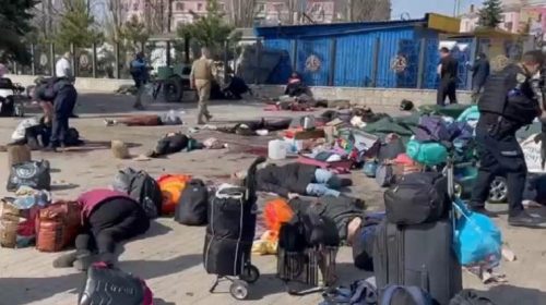 Результат ракетного удара русни по эвакуирующимся из Краматорска