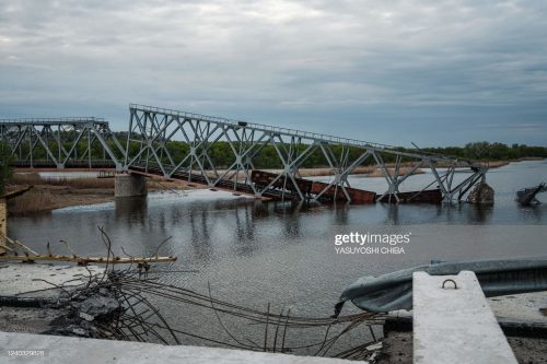 взорван мост под Славянском