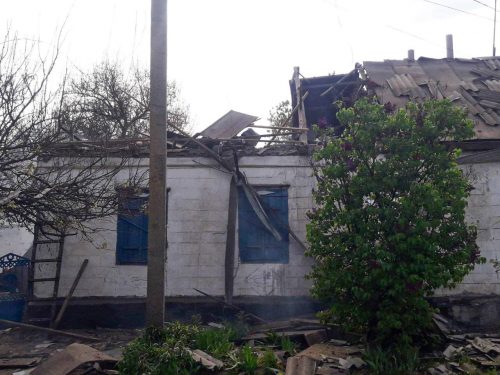 разрушен дом в Гуляйполе