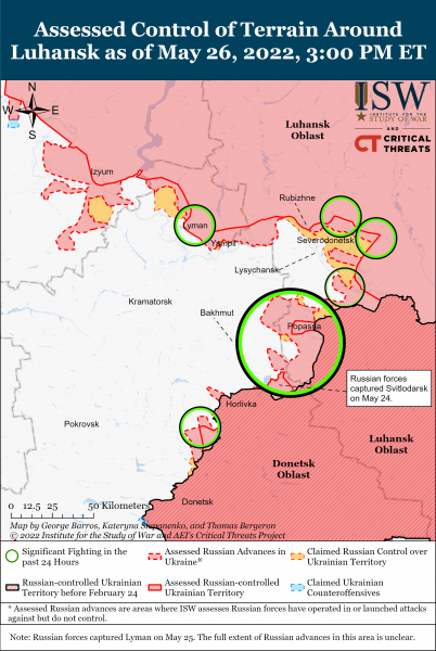 Война в Донецкой и Луганской областях на 26 мая