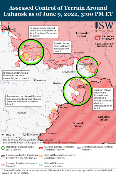 Война за Луганскую и Донецкую область 9 июня