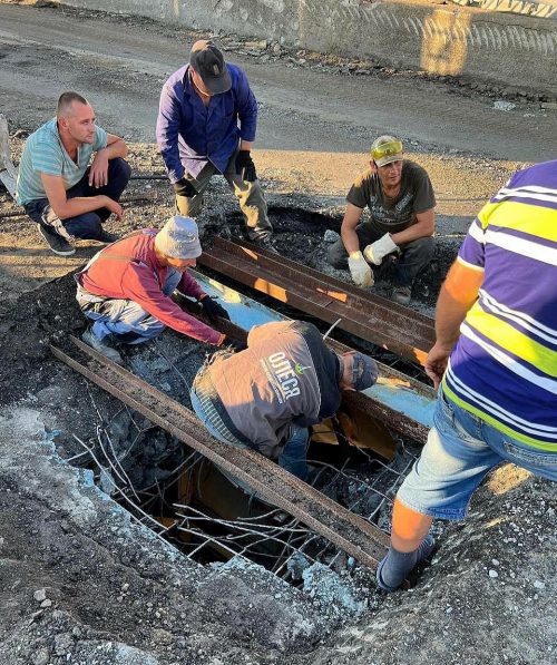 ЧП Олеся ремонт моста Каховской ГЭС после удара ВСУ