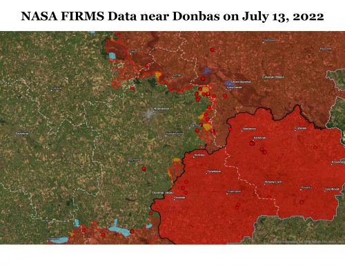 Пожары на Донбассе 13 июля