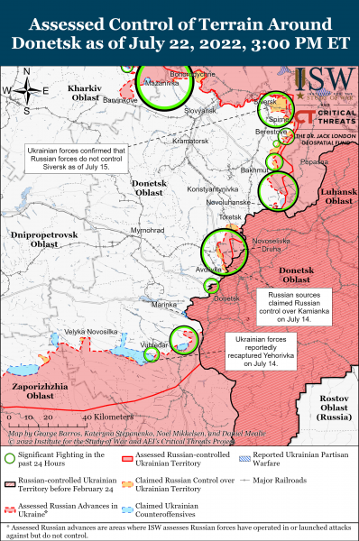 Война на Донбассе 22.07.2022
