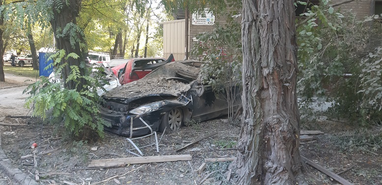 разбитые автомобили в Запорожье
