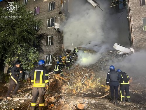 Запорожье, ул Независимой Украины - тушение пожара
