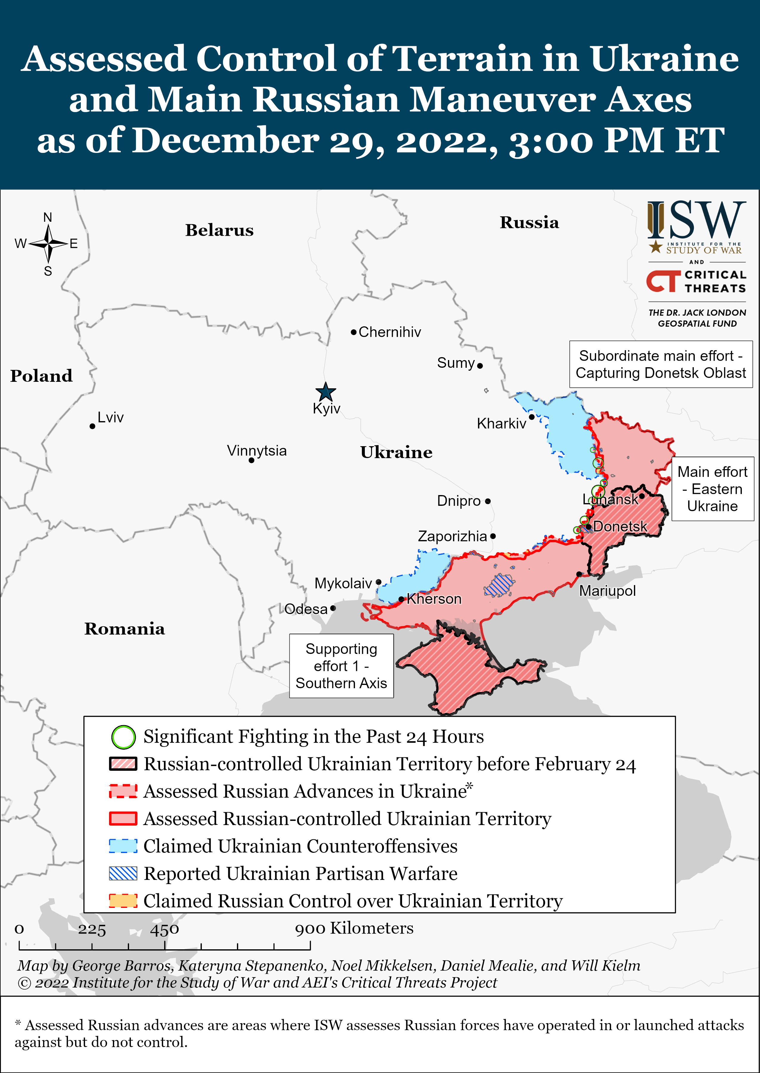 Карта войны в Украине 29.12.2022