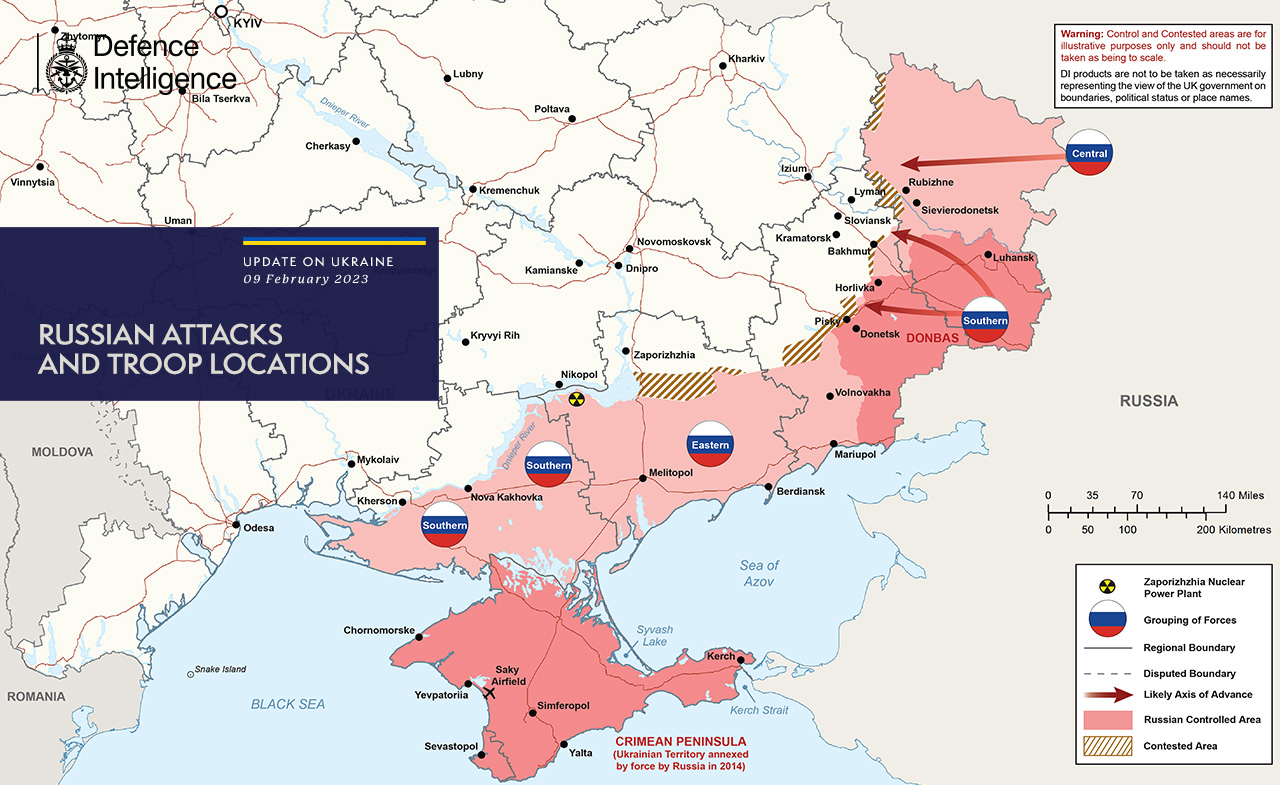 Карта войны в Украине МО СК