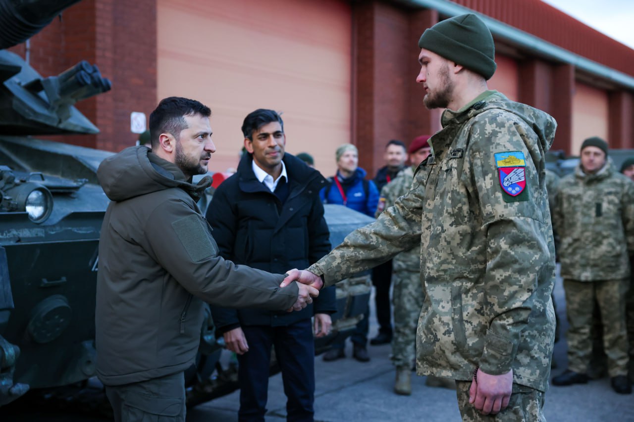Встреча с украинскими военными в Великобритании