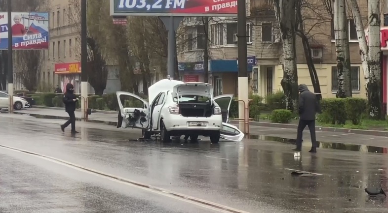 В Мелитополе взорван автомобиль оккупационного головы Акимовки