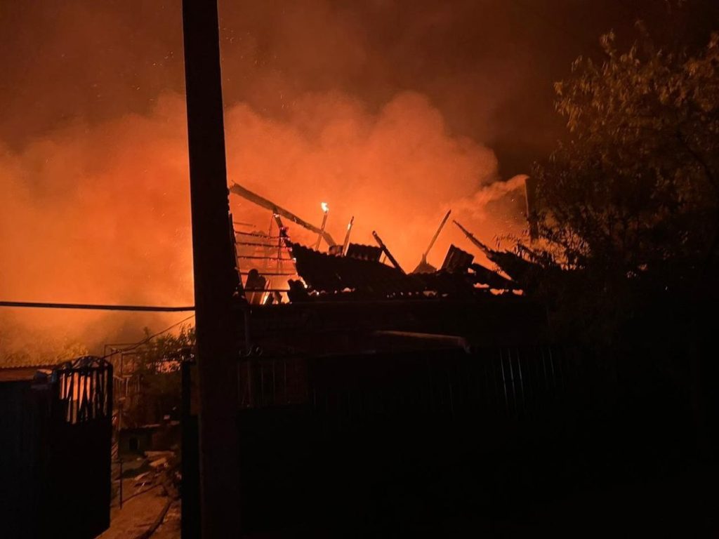 Прилет в запорожское село