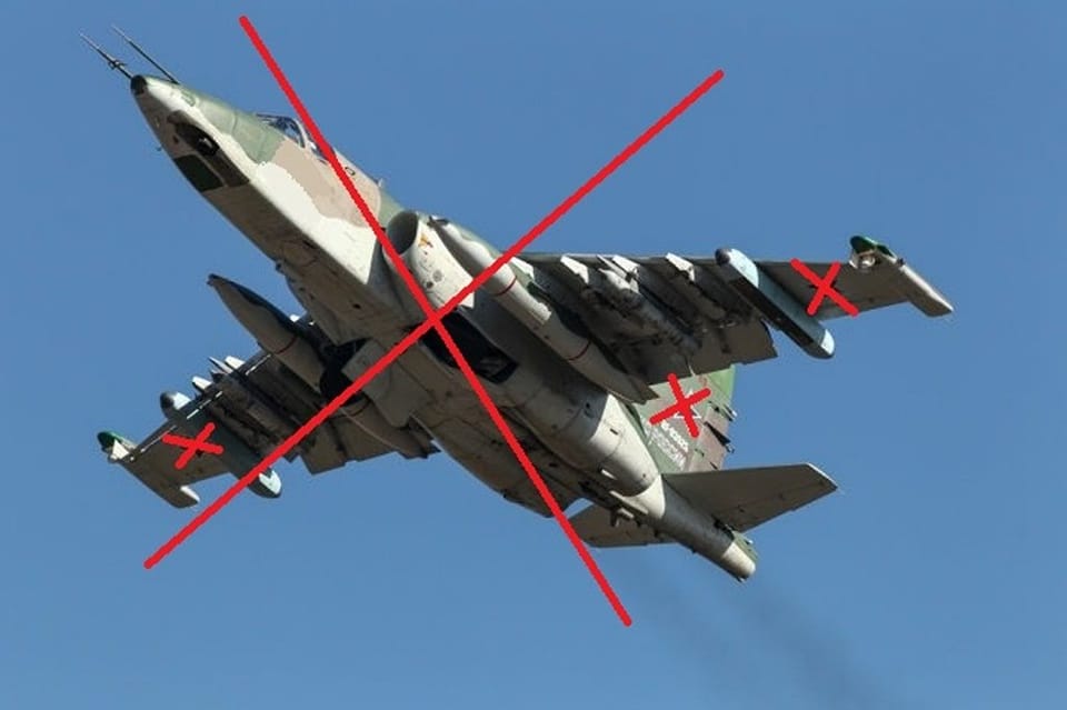Отлетался, голубчик - ВС ВСУ уничтожили российский штурмовик Су-25