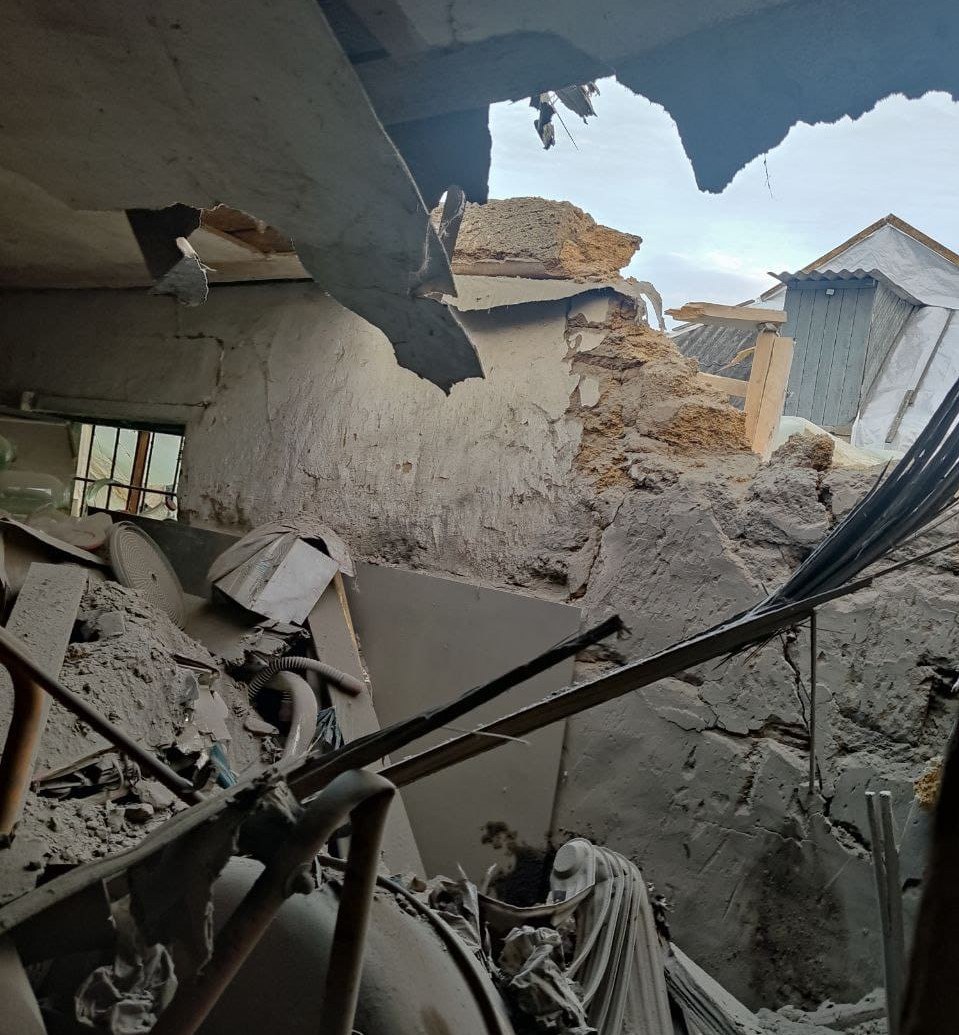 разрушения после обстрелов Запорожской области