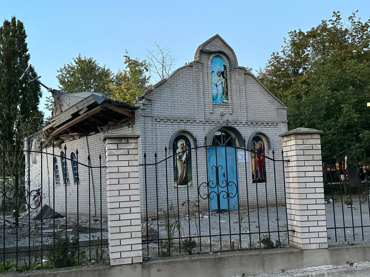 Разрушена российской ракетой церковь на 3 Шевченковском районе в Запорожье