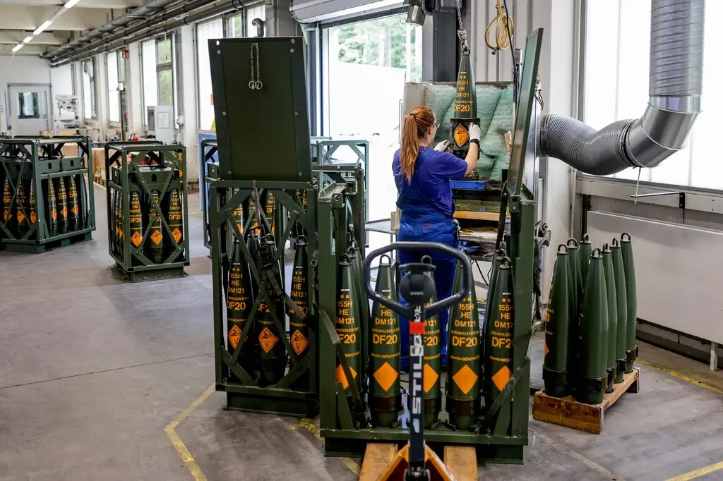Виготовлення снарядів на заводі Rheinmetall