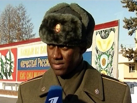 Наемник из Африки в российской армии